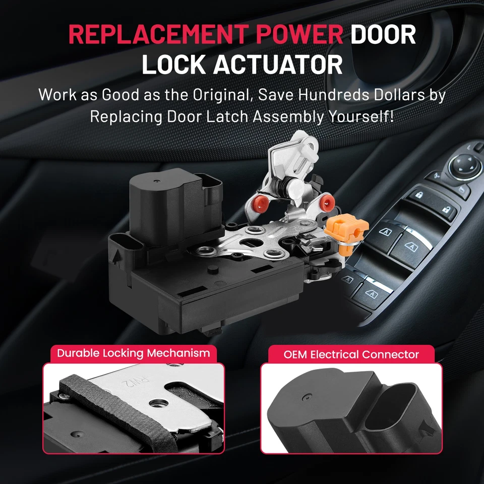 Rear Right Passenger Door Lock Actuator For 2002 Chevrolet Avalanche 2500 - Image 2 of 4