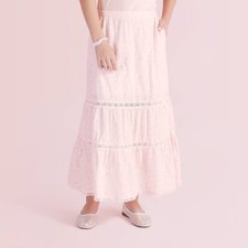 Girls' Isla Blooming Heirloom Ditsy Tiered Maxi Skirt - LoveShackFancy