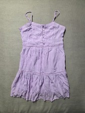 Love Tree Teens Midi Dress Purple Size M Adjustable Strap Back Wide Elastic