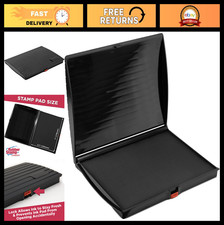 Large Black Ink Stamp Pad 5"x7" - Premium Quality Felt for Clear Impressions