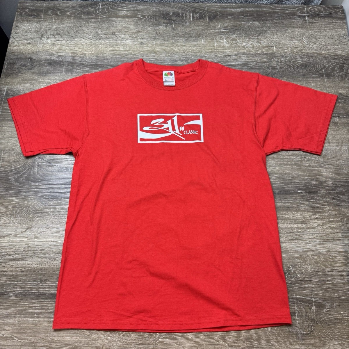Vintage 311 Band Shirt Mens Large Red Coca Cola Classic Logo 90s