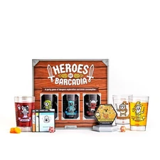 Rollacrit Heroes of Barcadia Board Game – Party Game with Liquid Life Syst