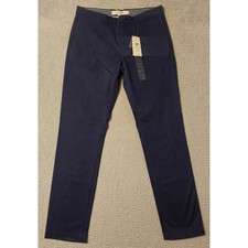 Lacoste Mens Navy Blue Regular Fit Chino Pants HH9555 Size 34 x 34 NWT