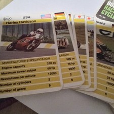 Boomers Card Game Racing Motor Cycles  Cards