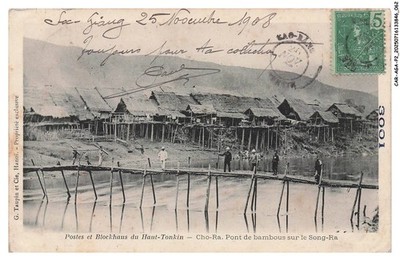 CAR-AGAP2-0085-CHINA - Post And Blockhouse Of Haut-Tokin - Cho-Ra - BMB Bridge