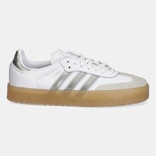 Adidas Originals Sambae Women  s Athletic Shoe Suede Sneakers White Footwear 071