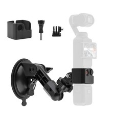 BOXOB Suction Cup for DJI Osmo Pocket 3 Car Mount, Windshield Window M, black