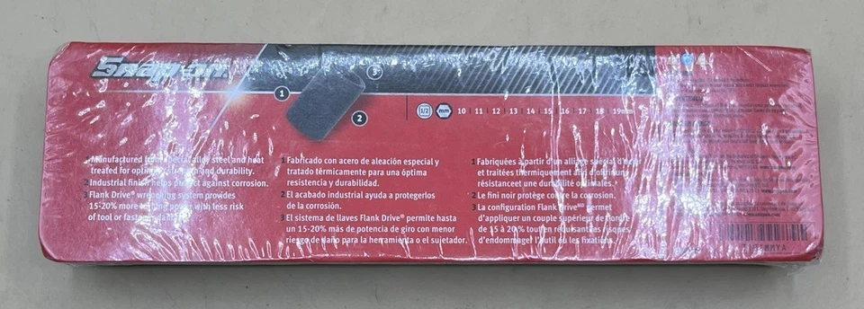 SNAP ON 310IMMYA 10PC 1/2" DRIVE METRIC SHALLOW IMPACT SOCKET SET (MVP033757) - Image 3 of 3