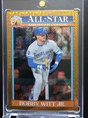 2026 Bobby Witt Jr Topps Chrome Gold Refractor All Star /50 🔥🔥🔥🔥🔥