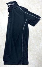 MEN'S NIKE GOLF TOUR PERFORMANCE DRI-FIT POLO STYLE SHIRT - BLACK - SIZE L