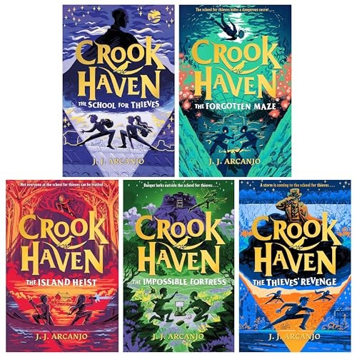 J.j. Arcanjo Unisex Crookhaven Series By 5 Books Collection Set (The School For Thieves, The Forgotten Maze, The Island Heist, The Impossible Fortress And Th - Image 4