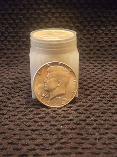 Kennedy Roll Silver Half Dollars AU/BU Roll Of 20 1964 Half Dollars.