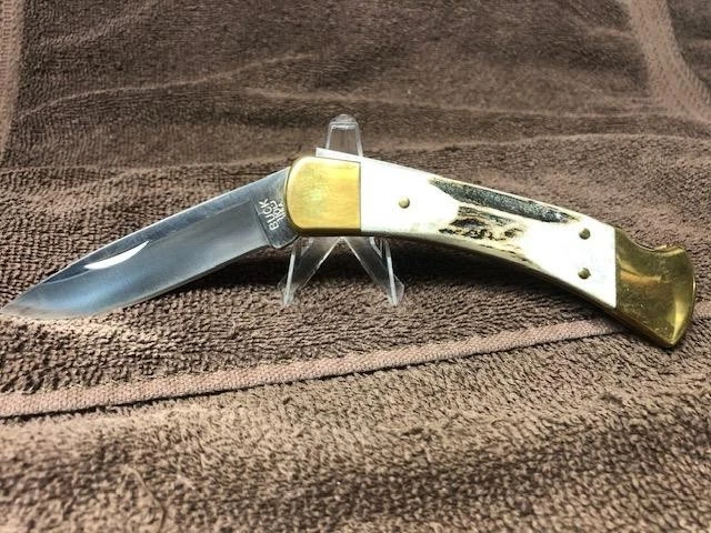 2019 Buck 110 ОГРАНИЧЕННЫЙ ВЫПУСК складная ручка охотничьего лося 99/500 новая в коробке - Изображение 2 из 4