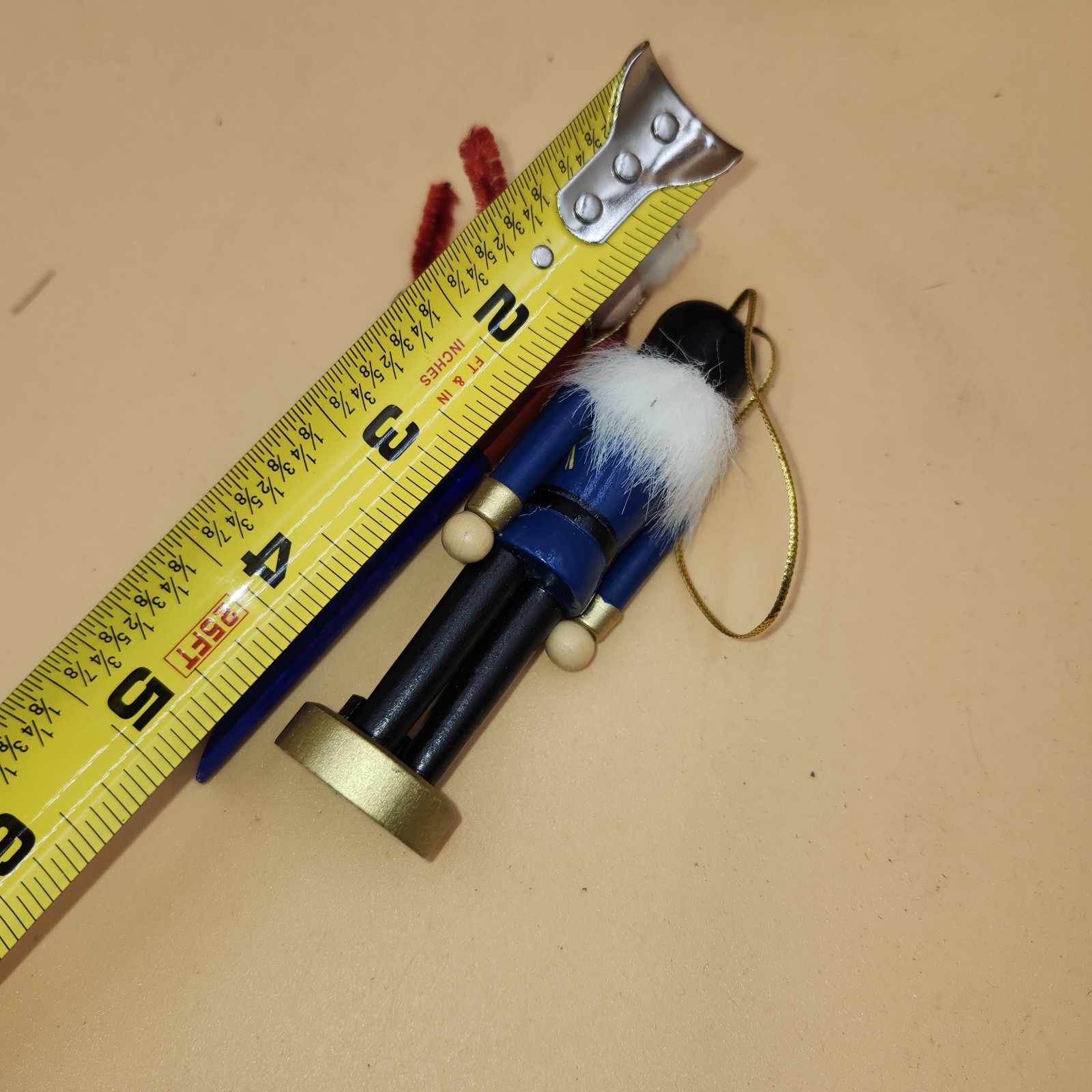 Lot of vintage wood handmade nutcracker ornament Kurt Adler