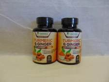 2X Nature's Nutrition Turmeric & Ginger BioPerine 1950mg 120 Capsules
