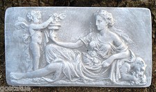 Roman lady plastic molds set of 2 concrete pl...