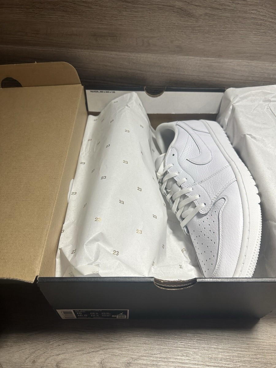 Size 15 - Air Jordan 1 Golf Low White Crocodile for sale online | eBay