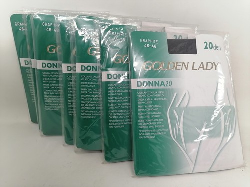 LOT DE 3 COLLANTS EXTRA LARGE 20 DEN GOLDEN LADY TAILLE 5 COULEUR