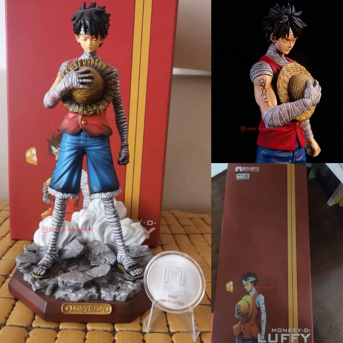 One Piece 3D2Y Monkey D. Luffy Resin GK Statue Painted Anime