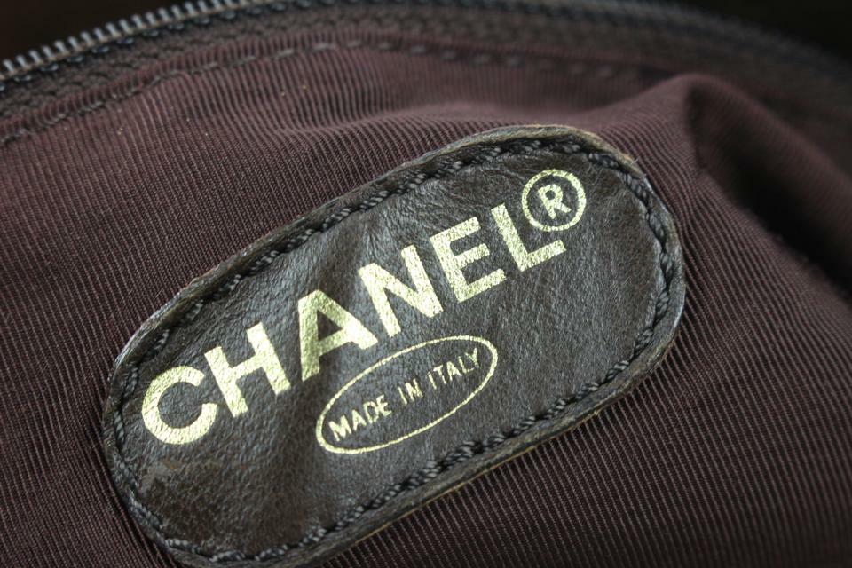 Chanel Brown Suede CC Logo Shopper Tote Bag 118cas27 | eBay