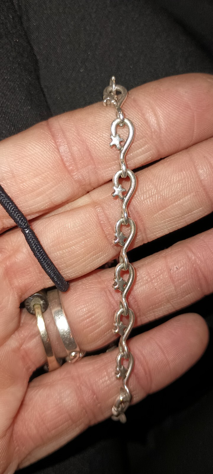 Solid Silver Swirl Bracelet - image 3