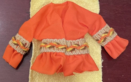 Vintage 1970's Mod Barbie 1972 Peasant Pleasant Shirt #3482