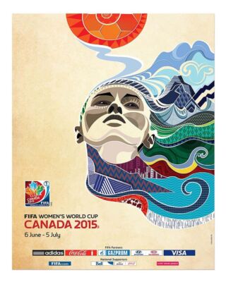 FIFA Women s World Cup Canada 2015 Retro Wall Art Poster...