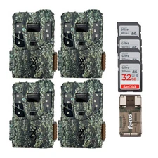 Browning 4PK Pro Scout Max Extreme HD Trail Camera 32GB MCard Reader Hunting