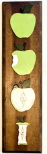 Green Apple Fruit Kitchen Decor Art Granny Smith Eat Health Orchard Cottage Core