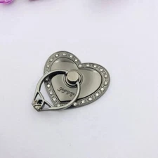 360 Rotating Finger Ring Stand Holder For Cell Phone Tablet Black  HEART OF LOVE