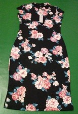 New With Tags Iris Womens Medium Multi-Color Floral Polyester Blend Dress 23