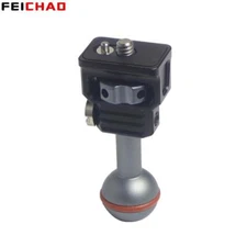 22mm Ball Head Adapter 1/4" Screw Mount Cold Shoe Arri Locating Pin for Camera