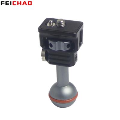 22mm Ball Head Adapter 1/4'' Screw Mount Cold Shoe Arri Locating Pin for Camera