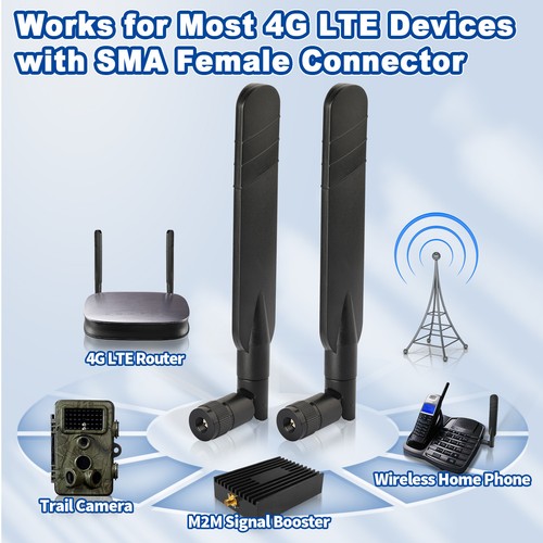 4G LTE SMA Antenna For Huawei B683 E5172 B311 B970B B260 B311 B311s-220 Router - Afbeelding 4 van 12