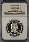 1956 Type 2 II Silver Franklin Half Dollar PF67 Cameo Proof 50c