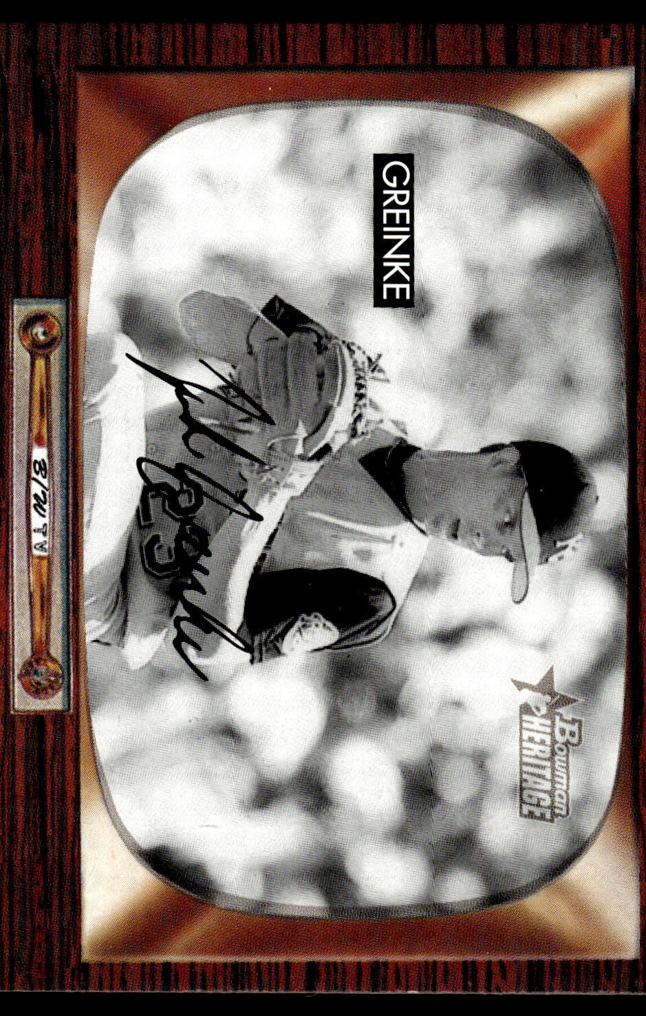 2004 Bowman Heritage #189 Zack Greinke Black and White Rookie Card