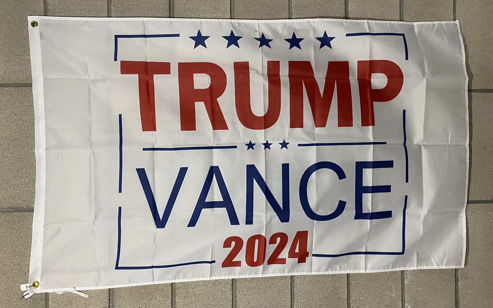 Trump Flags 3x5 Made In The Usa Trump 2024 MAGA Blue 3x5 Foot Premium Polyester Flag Usa Overlay Design 100d 631848 - Foto 13