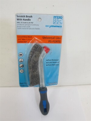 Pferd 764077, Scratch Brush with Handle - 0.12'' Wire