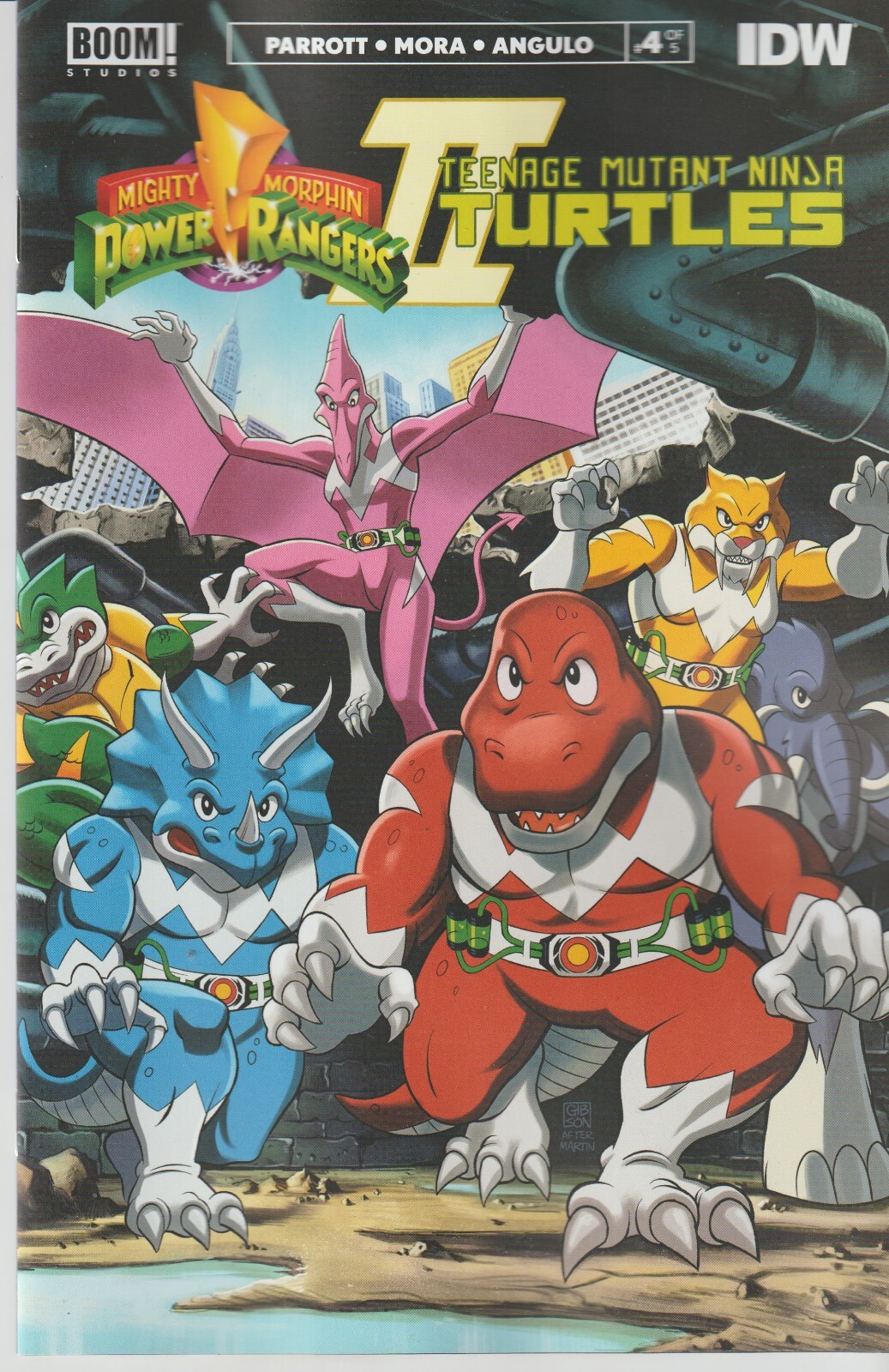 BOOM STUDIOS & IDW MMPR TMNT II #4 MARCH 2023 MMPR VARIANT 1ST PRINT NM