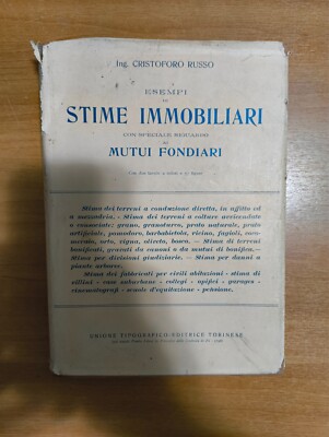 RUSSISCHE ING. - BEISPIELE FÜR IMMOBILIENSCHÄTZUNGEN GRUNDDARLEHEN - UTET 1934