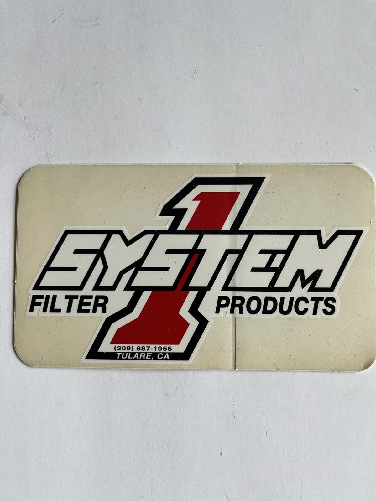 Original Vintage NOS System 1 Filter Products Sticker ~3.5x6.25” (5k ...