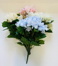 3 Bunches Hydrangea Faux Artificial Flowers summer spring home decor Crafts