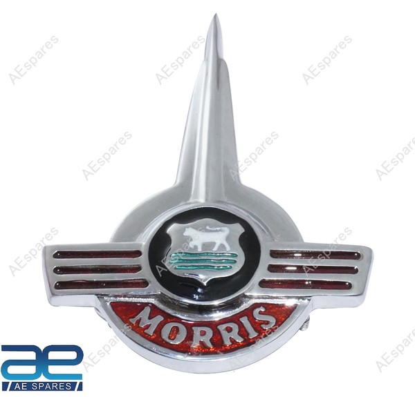 FüR Neuen Morris Minor Haubenabzeichen Seltene Legierung Chrom Ecs-image
