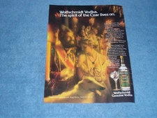 1979 Wolfschmidt Genuine Vodka Vintage Ad "The Spirit of the Czar Lives On."