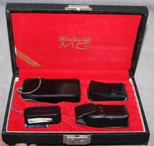 VINTAGE MINOLTA-16 MG SUBCOMPACT CAMERA ACCESSORIES CASE FILM