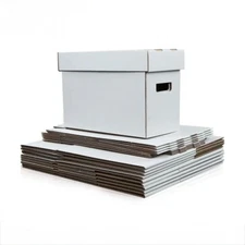 ComiCare Comic Book Storage Short Boxes Pack of 10 Holds 150 Stackable