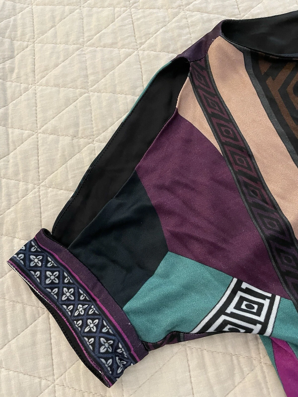 Abito a tubino in jersey stampa spalle fredde VERSACE COLLECTION taglia 40 850€