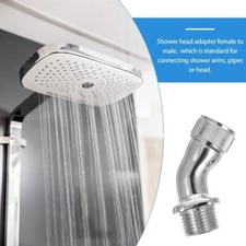 Adaptateur Coude Douche Angle 45?? Bricolage Rallonge pour Pommeau de Douche Ma