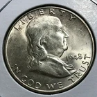 1948 FRANKLIN SILVER HALF DOLLAR  FBL MINT STATE UNCIRCULATED