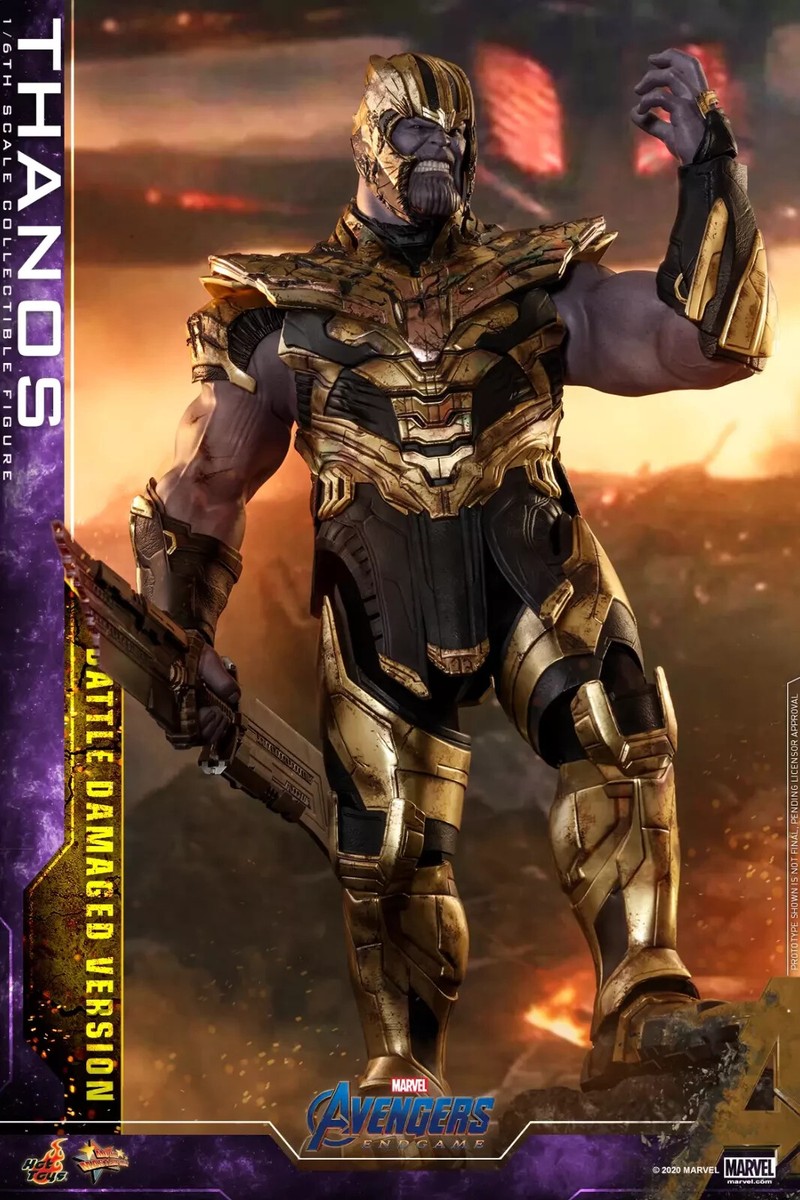 NEW Hot Toys MMS564 Avengers Endgame Thanos Battle Damaged Ver